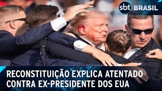 O que se sabe até agora sobre o atentado a tiros contra Trump  SBT Brasil 150724 [upl. by Berghoff904]