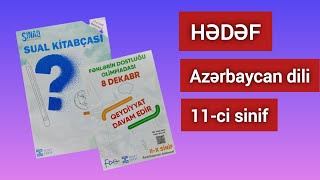 Hədəf buraxılış sınağı cavabları  Azərbaycan dili 11ci sinif  3 noyabr 2024cü il [upl. by Morgana]