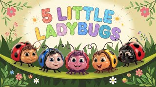 “5 Little Ladybugs A Nursery Rhyme Adventure”learning kidssong nurseryrhymes fun [upl. by Aynek]