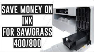 HOW TO USE CHEAPER INK IN SAWGRASS SG400800 INK HACK sawgrass sublimation [upl. by Brander103]