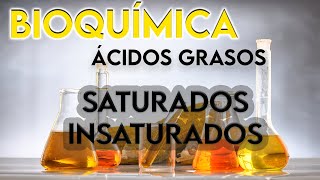 31 ACIDOS GRASOS SATURADOS E INSATURADOS ¿QUÉ SON  BIOQUÍMICA [upl. by Fons]