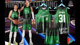 BOSTON CELTICS BASKETBALL JERSEY DESIGN AND MOCK UP [upl. by Itida225]