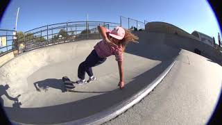 Fabiana Delfino shredding a Mini Ramp in Santa Cruz [upl. by Divan164]