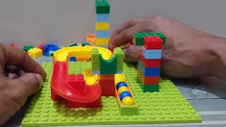 satisfying building block marble run asmr ♡ marble asmr ♡ blocks asmr [upl. by Rodge]