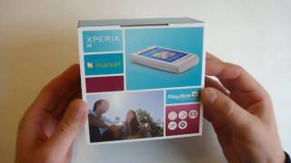 Sony Ericsson XPERIA X8 unboxing [upl. by Shandy]