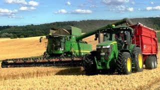 John Deere S690i  7280R Barley Harvest [upl. by Namialus]