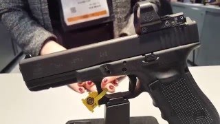 SHOT Show 2016 New Glock 17 MOS and Glock 19 MOS [upl. by Berkley]