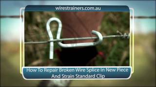 How To Repair Broken Wire Splice New Piece and ReStrain Standard Clip [upl. by Anikes]