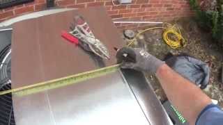 HVAC Installation How To Build A Sheetmetal Duct Transition Or Blowout [upl. by Dnilasor]