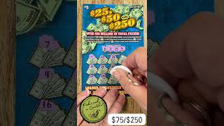 Ohio Lottery Scratch Off Ticket 25 50 or 250 1 Ticket out of a Full Book Scratched Daily Part 24 [upl. by Cotter]