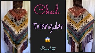 💓Chal Triangular Paso a PasoCrochet [upl. by Luanni]