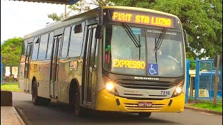 Autotrans Uberlândia  7516  Neobus Mega Plus Mercedes Benz OF 1724L [upl. by Lemmuela299]