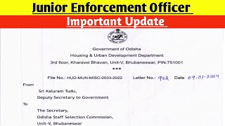 OSSC Junior Enforcement Officer Important UpdateJEO Recruitment Update [upl. by Staci]