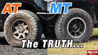 All terrain vs Mud terrain tires  OnOffRoad Comparison [upl. by Nnaeiram]