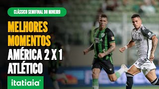 CONFIRA OS MELHORES MOMENTOS DE AMÉRICA 2 X 1 ATLÉTICO [upl. by Treulich]