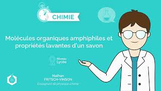 ⌚🧪 Molécules organiques amphiphiles et propriétés lavantes d’un savon ‖ Physique  Chimie ‖ Lycée [upl. by Nonnahsal]