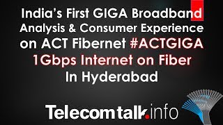 ACT Fibernet 1Gbps Internet on Fiber in Hyderabad  In Depth Analysis [upl. by Tilford901]