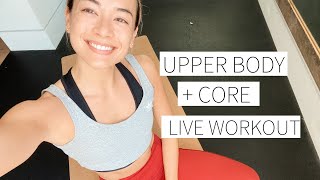 LIVE WORKOUT 42420  Upper Body and Core workout no equipment  Dr LA Thoma Gustin [upl. by Cranston]