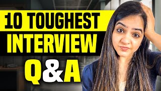 Toughest Interview Questions With Sample Answers For Freshers amp Experienced Professionals [upl. by Elleined71]