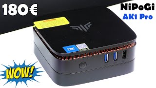 180€ INCREDIBILE  Scopri cosa Può fare questo MiniPC NiPoGi AK1 Pro Recensione [upl. by Rolando822]