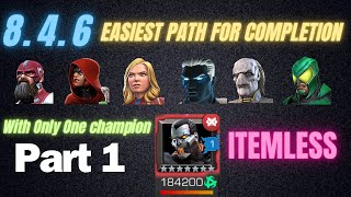 Act 846 Easiest Path For Completion With Only One Champion Itemless Glykhan Hearthacker mcoc [upl. by Delogu]