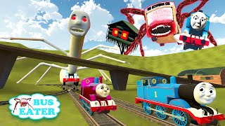 Building a Thomas Train Chased By Cursed Thomas Incredibox Sprunki  Bus Eater House Head in GMod [upl. by Kenton442]