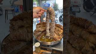 Manisa Akhisar’da dana kokoreç food lezzet streetfood dessert [upl. by Attenauqa]