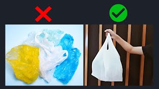 Why didnt I know this before 4 Smart Ways to Store Plastic Bags [upl. by Noneek]