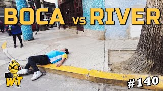 CAMINANDO  WALKING TOUR  CABA BUENOS AIRES 140 boca vs river [upl. by Chatterjee]