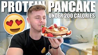 PROTEIN PANCAKES  UNDER 200 CALORIE RECIPE [upl. by Zonda41]