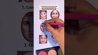 Contour application as per for face shape 😘🥰ytshorts song youtube makeup trending 1ksuscriber [upl. by Sterne]