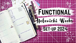 Functional 2024 Hobonichi Weeks Setup [upl. by Pietrek]