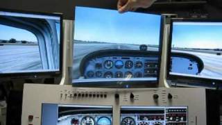 Multimonitor flightsimulator display explanation [upl. by Aliuqat]