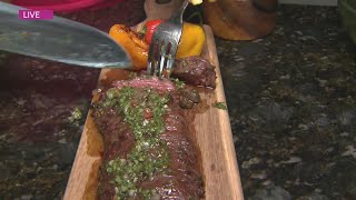 Chef Ragans summer skirt steak recipe [upl. by Dlorej870]