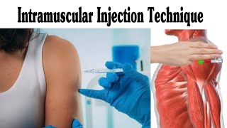 Intramuscular IM Injection Technique On Deltoid [upl. by Cordle]