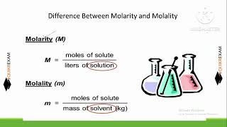 what is difference between Molarity and Molality [upl. by Leviralc]