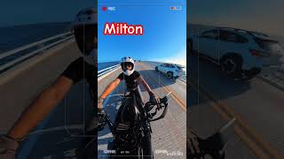 Ride to Sanibel 2 days after the 🌀Milton hurricane milton harleyadventures sanibelisland [upl. by Celinda]