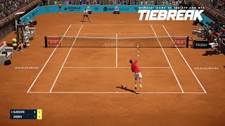 TIEBREAK  Novak Djokovic Vs Alexander Zverev I Madrid Masters PS5 [upl. by Dacy]