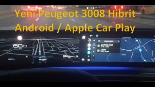 Yeni Peugeot 3008 hibrit 2024 Android  Apple Car play ve navigasyon [upl. by Errot]