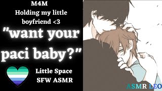 M4M Boyfriend holds their little baby boy  ASMR SFW LittleSpace [upl. by Babita303]