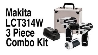 Makita LCT314W 3 Piece Combo Kit [upl. by Ares893]