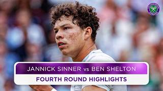 Stunning ending to electric encounter  Jannik Sinner vs Ben Shelton  Highlights  Wimbledon 2024 [upl. by Riocard773]