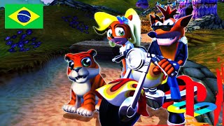 Crash Bandicoot 3 Warped Dublado e Traduzido PTBR  PS1 [upl. by Enaenaj]