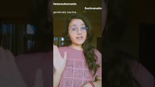 Heterochromatin vs Euchromatin 🔥botany neet mnemonic neet2025 trending neetug shorttricks [upl. by Aramad]