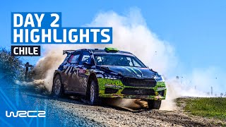 WRC2 Day 2 Highlights  WRC Rally Chile Bio Bío 2023 [upl. by Hanforrd]