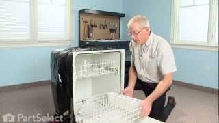 Dishwasher Repair Replacing the Lower Rack Roller with Axle Frigidaire Part 154174501 [upl. by Cheslie462]