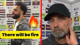 Mo Salah says There will be fire  Klopp Reaction to Argument on touchline [upl. by Zobkiw]