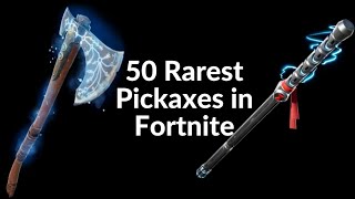 Top 50 Rarest Item Shop Pickaxes November 2023 [upl. by Ahsened284]