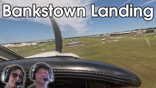 Landing at Bankstown airport with high winds and busy tower [upl. by Yraccaz]