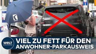 KEIN ANWOHNERPARKEN FÜR SUVs Frankfurt schließt Geländewagen aus  Zoff ums Parken in Innenstädten [upl. by Dalpe]